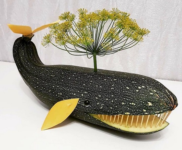 кит из кабачка