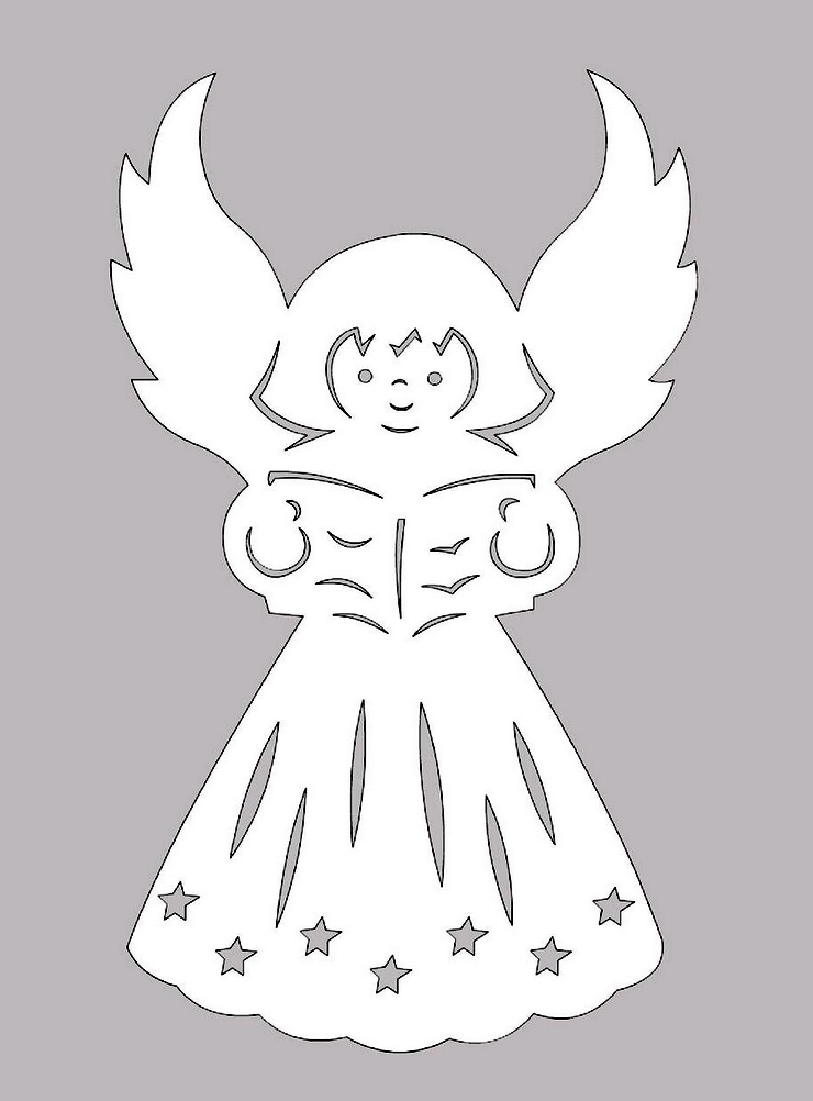 схема рождественского ангела