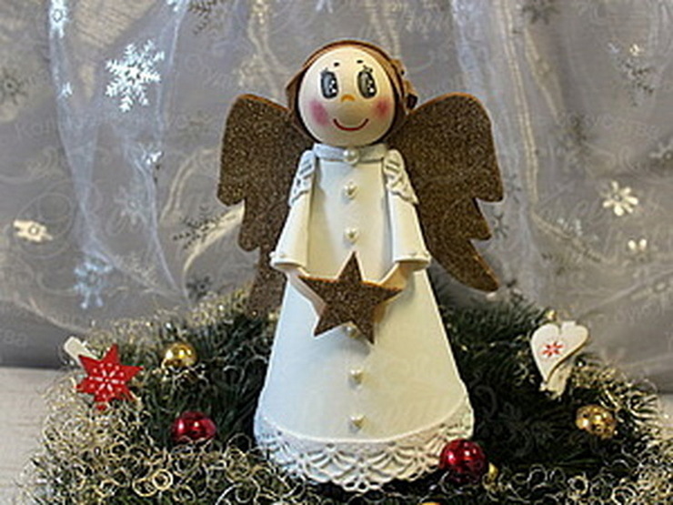 рождественский ангел поделка в школу
