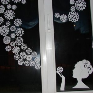 снежинки на окна